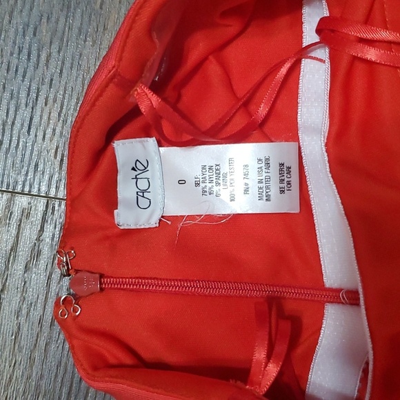 Cache orange gold strapless bodycon dress bling - Picture 5 of 7